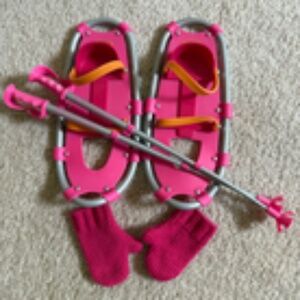 American Girl Snowshoe set